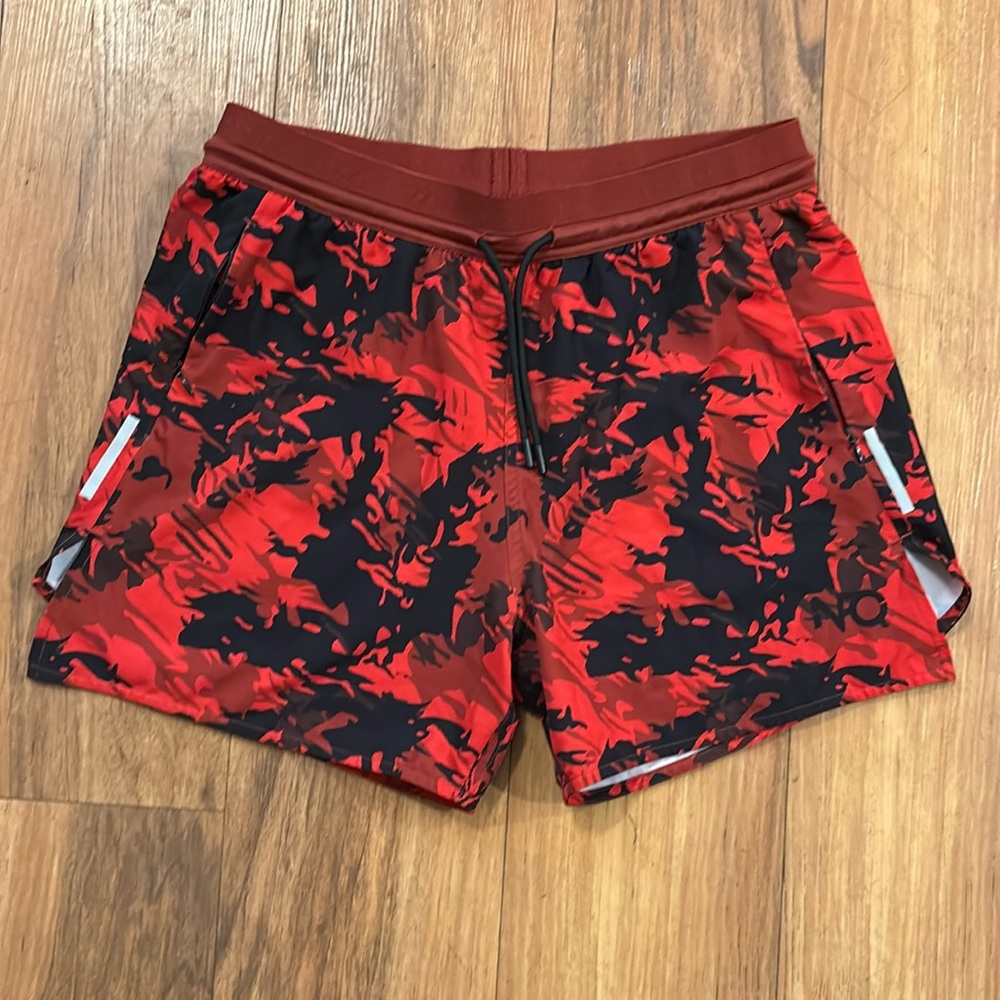 NFQ nightmare run red knot 5” training shorts